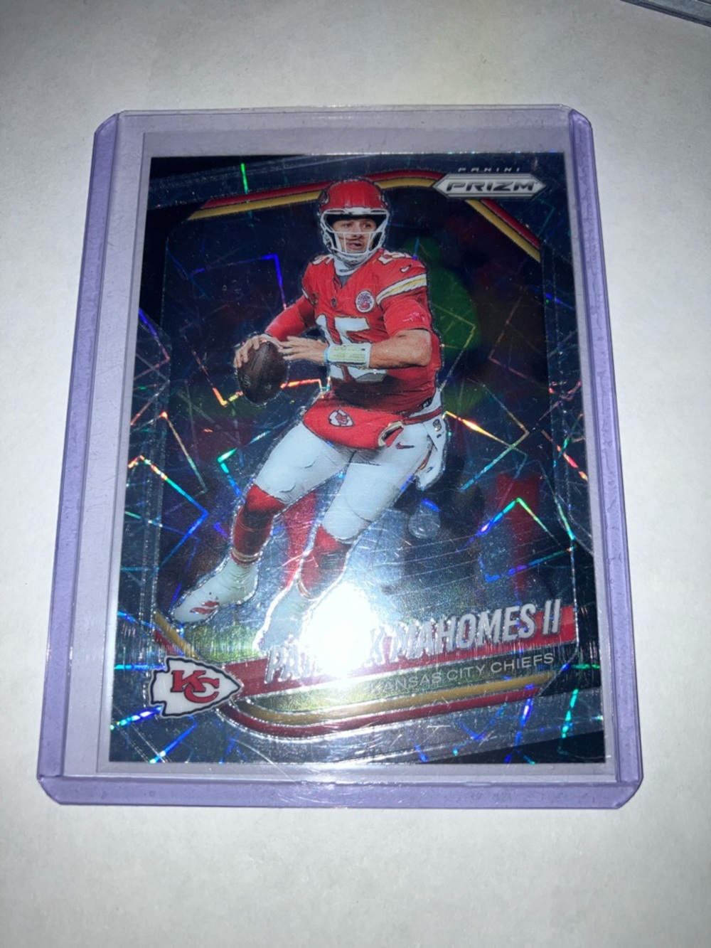 2025 Panini Patrick Mahomes II Kansas City Chiefs Prizm Football Card NM+